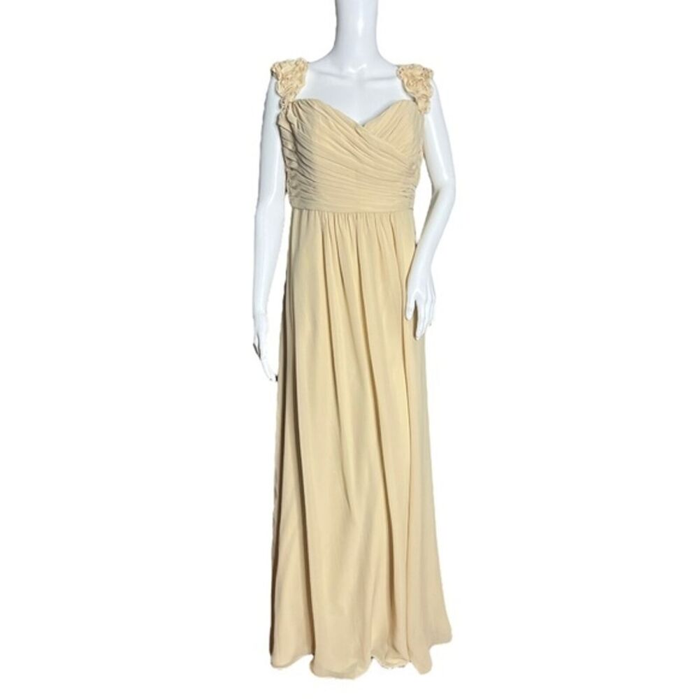 Jasmine Bridal Dress Women Large‎ Almond Charlotte Chiffon Bridesmaid Sweetheart